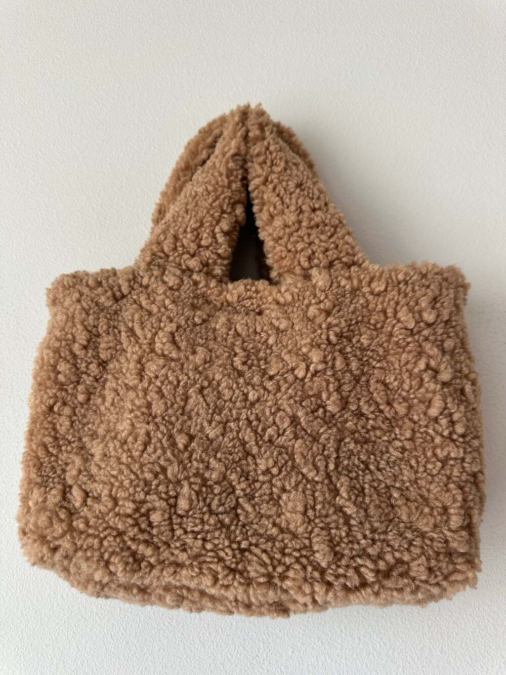 Laundry by Shelli Segal Teddy Sherpa Tote Bag Brown Crossbody Cozy Plush
